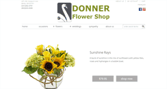 Desktop Screenshot of donnerflower.com