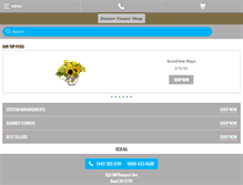 Tablet Screenshot of donnerflower.com